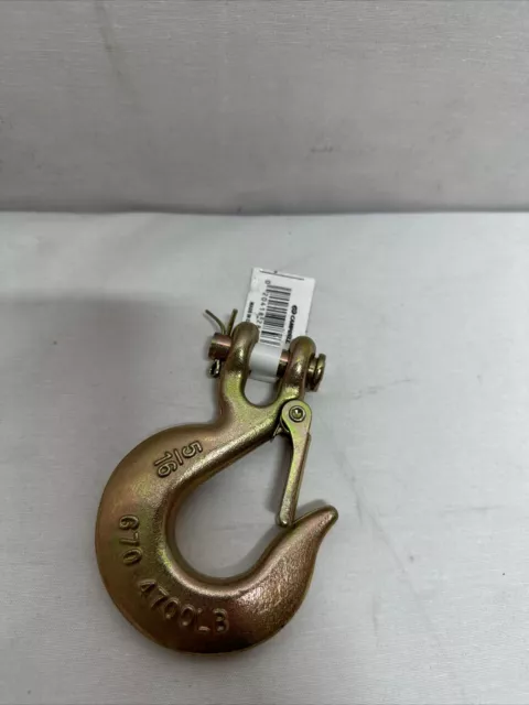 Campbell Chain & Fittings T9504415 5/16" Clevis Slip Hook W/Latch, Grade 70,