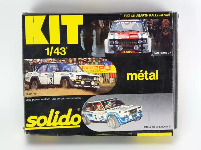 Solido Kit Metal 54 K Serie 10 - Fiat 131 Abarth Rallye - Ancien