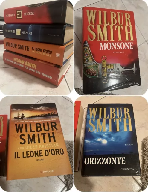 Lotto 4 Romanzi Wilbur Smith Copertina Rigida