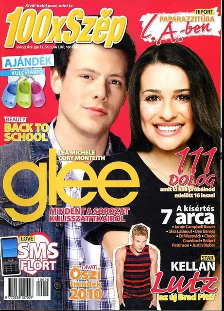 GLEE LEA MICHELE CORY MONTEITH KATY PERRY Hungarian magazine