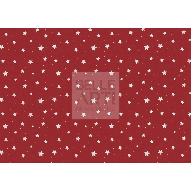 Panno Lenci 1 Mm 30X40 Cm Rosso/Bianco Stelline