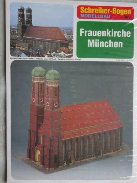 Frauenkirche Kirche München Schreiber-Bogen Kartonbausatz *NEU* Bastelbogen