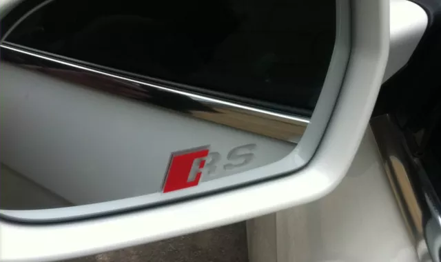 AUDI RS Logo Premium Wing Mirror Decals Stickers