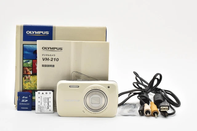 OLYMPUS VH-210 WHITE 14.0MP compact Digital Camera [EXC++]