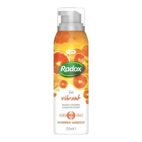 Radox Feel Vibrant Blood Orange & Ginger Scent Shower Mousse 200Ml