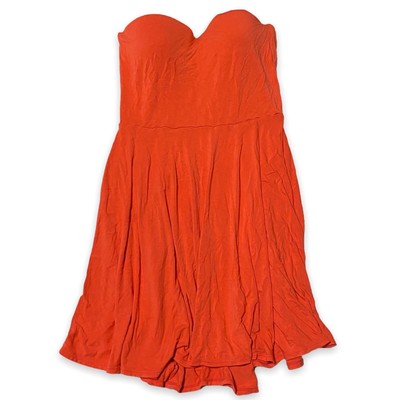 Victoria's Secret 34C Madi Strapless High Low Bra Top Dress Push Up Flared Midi