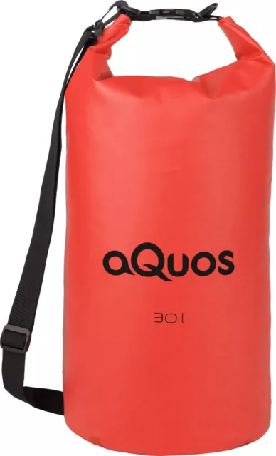 Aquos Dry Bag 30 Liter orange wasserdichter Seesack Packsack wasserdicht