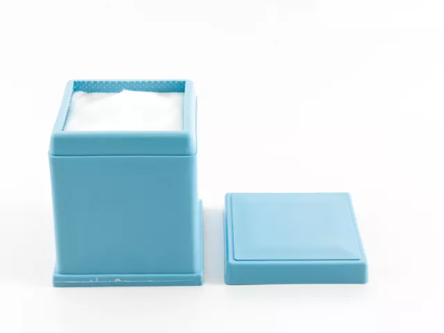 Dental Medical Gauze Sponge Dispenser Holder 2”x 2” Spring Loaded Blue Autoclave