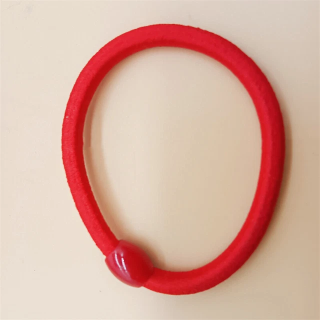 1PC New Hair Accessories Women Concise High Elastic Hair Tie Rope Red Hair Ring