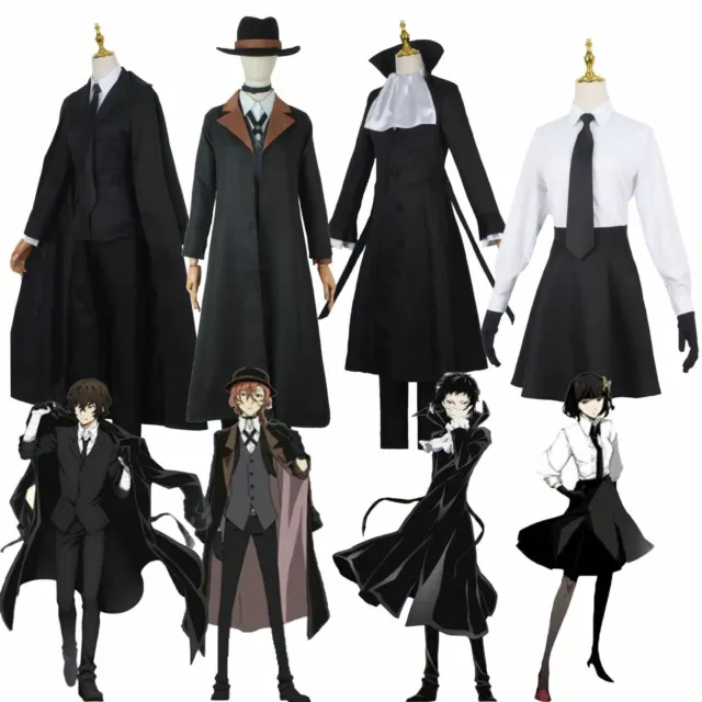 Anime Bungou Stray Dogs Whole Characters Cosplay Costume Uniform Dress Partywear