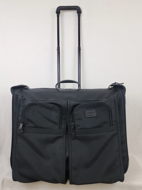 EUC Tumi Alpha Collection 2231D3 Black Rolling Suitcase Garment Hanging Bag