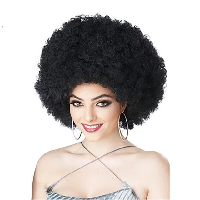 Afro Wig Fancy Dress Wigs Funky Disco Clown Style Men/Ladies Costume 70's Hair