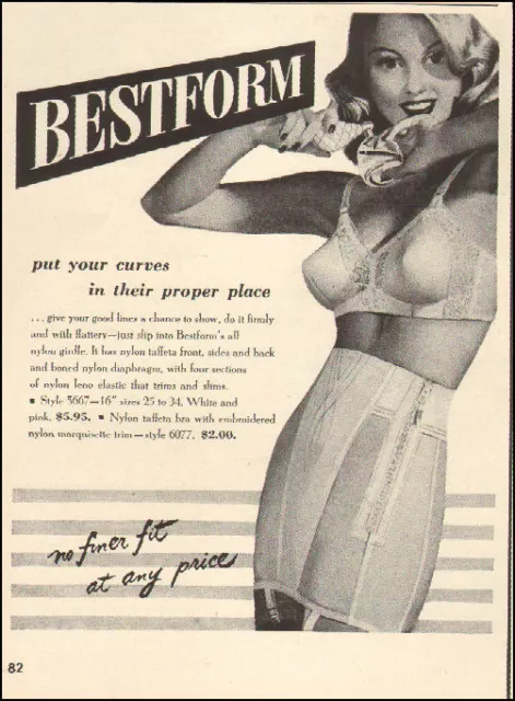 1950s vintage lingerie AD WARNER'S Petal Cup Bras hold up beautifully  022522