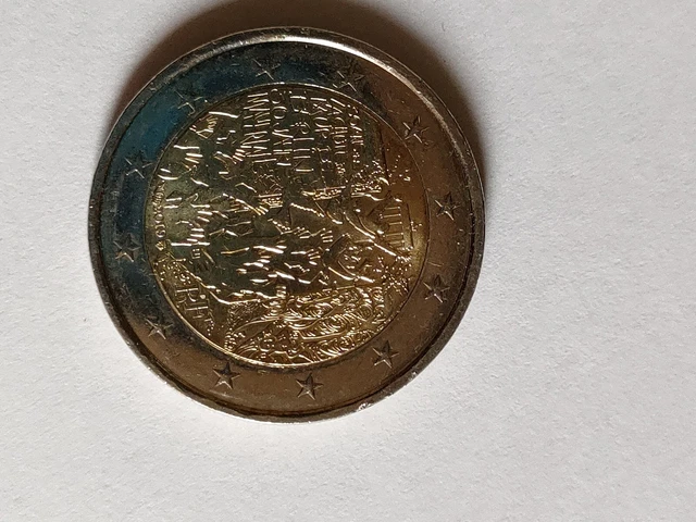 PIECE DE 2 Euros Rare 2019 Commémorative "Chute Du Mur De Berlin " EUR