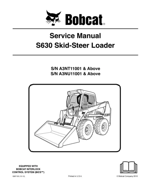 Bobcat S 630 - Service Manual - Repair Manual On Paper Printed