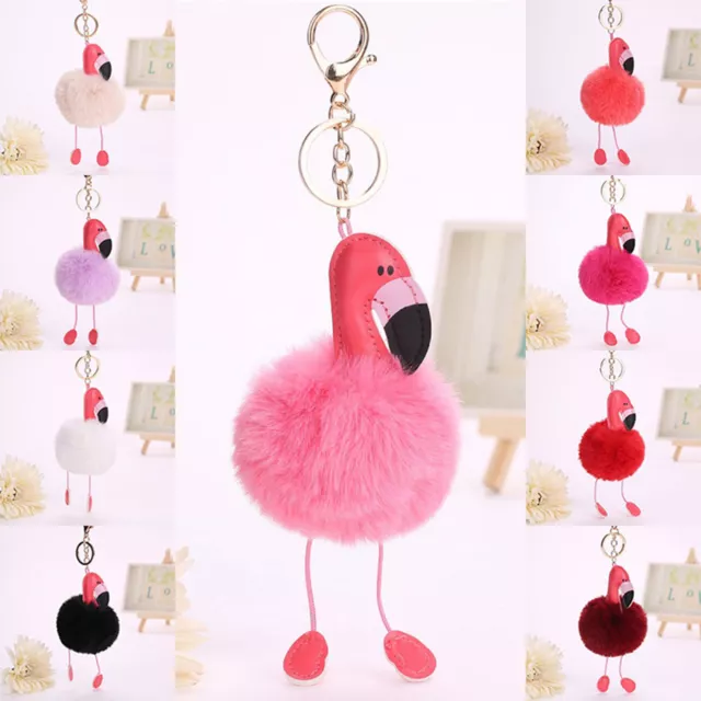 Key Decor Fake Fur Ball Portable Adorable Fur Ball Fluffy Key Chain Mini Plush