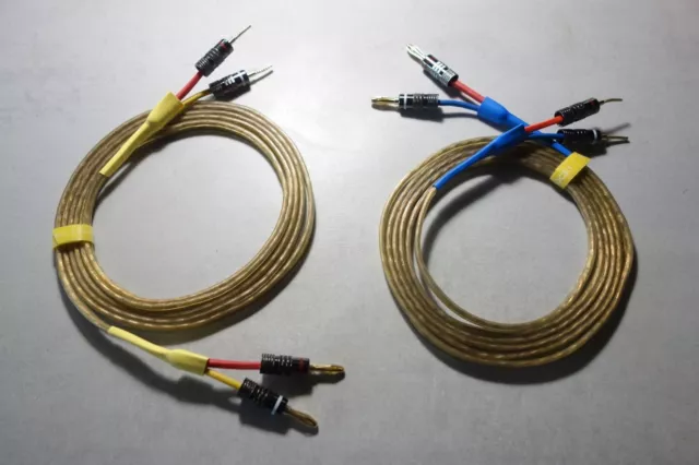 Cables enceintes montés 2,5mm2 NorStone OFC 2x 2,40m + bananes + fiches tressées