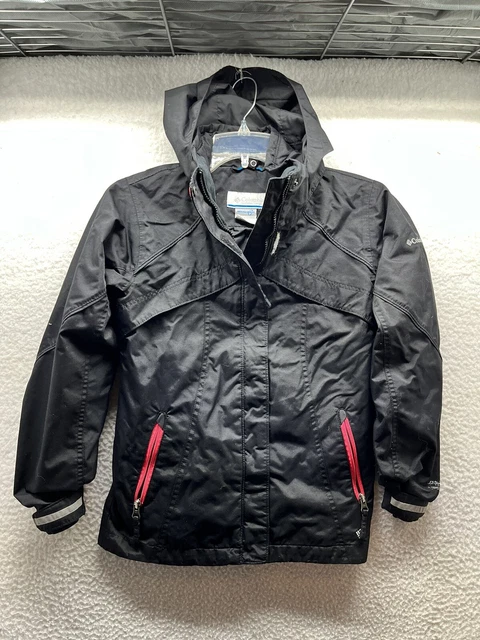 Columbia 10/12 Black Jacket Youth Large Interchange 2 in 1 Snow Ski Pink Bugaboo