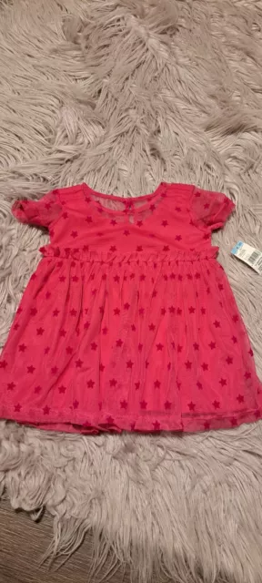 Toughskins Girls Size 12 Months Color PINK   Dress NWT