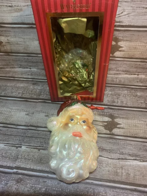 Waterford Holiday Heirlooms Classic St. Nick Head Ornament 148348 w/ Box