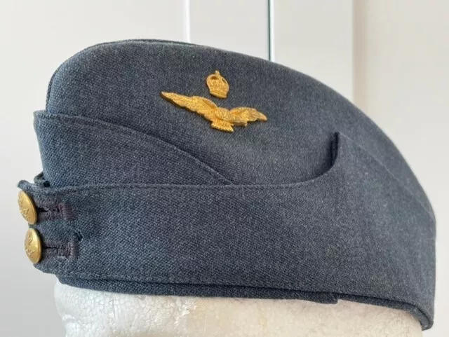 British Wwii Raf Officers Field Service Side Cap By Tress And Co. 2