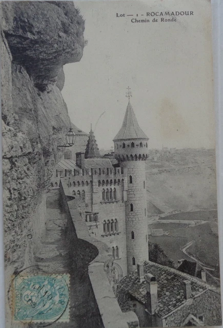 Rocamadour 46 CPA Chemin de Ronde Good Condition 1906