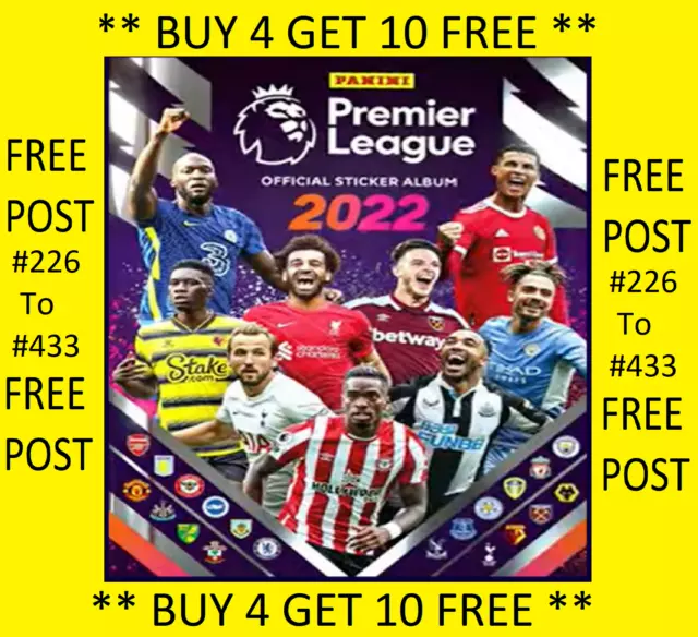 Panini Premier League 2024 Football Stickers #1 - #225 Buy 4 get 10 Free •  $2.23