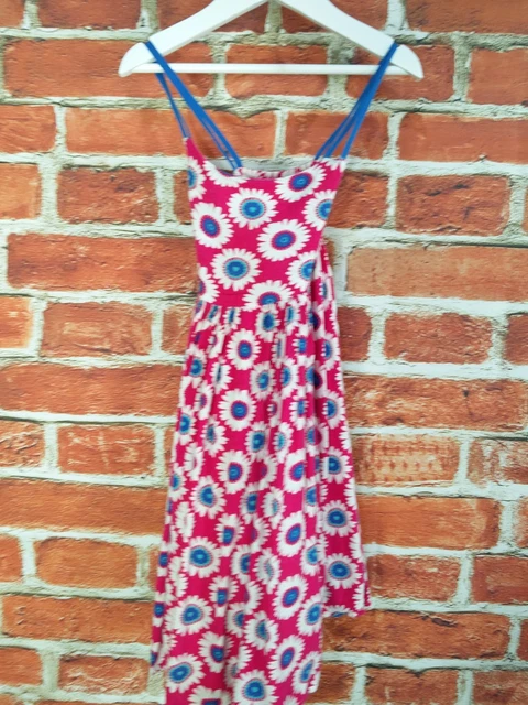 Pacchetto Ragazze Età 3-4 Anni M&S La Prossima Estate Abiti Floreali Denim A Righe 104Cm 2