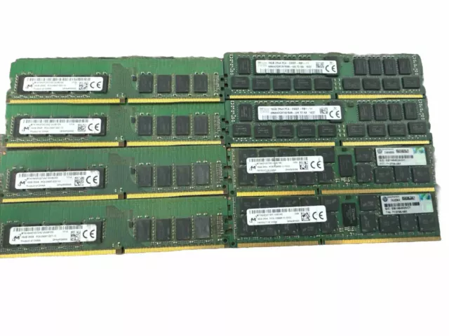 Job Lot Of Ddr4 / Pc4 Ram (8 Sticks 128gb Total)