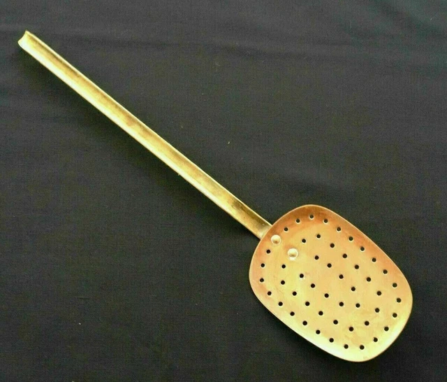Strainer Solid Copper & Brass Heavy Duty Hand Made Tool Vintage