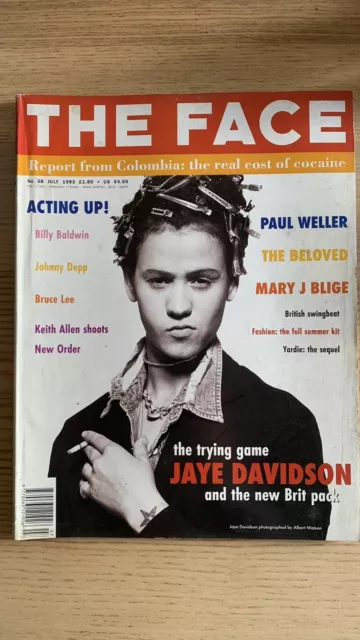 The Face Magazine July 1993 No58. Jaye Davidson Johnny Depp