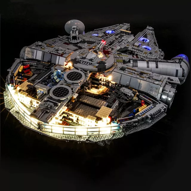 LED Licht DIY Kit LEGO Star Wars 75257 Millennium Falcon Neu Ohne Minifiguren