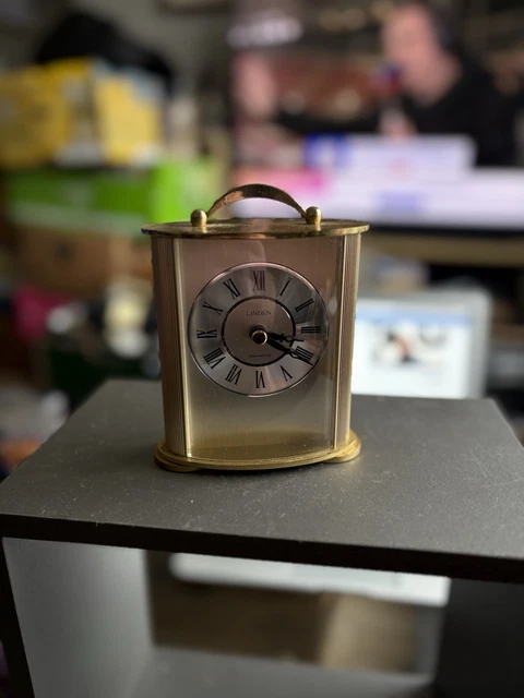 Vintage Laiton Lionel Pack London Carriage Clock Movement à Quartz