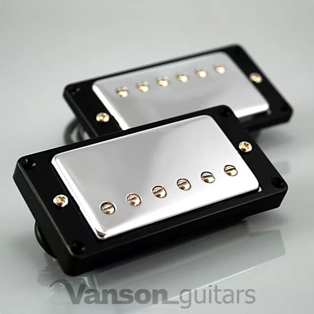 NEW Vanson '57 Alnico II Chrome PAF style Humbucker Set for Gibson ® Epiphone ®*