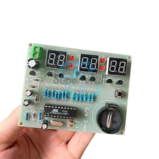 6 DIGIT ELECTRONIC Clock Kit Digital LED Tube Clock Set DIY DC 512V