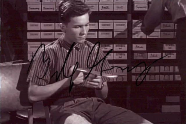 Billy Gray Signed 4x6 Photo Child Actor Bud Father Knows Best Autograph Auto