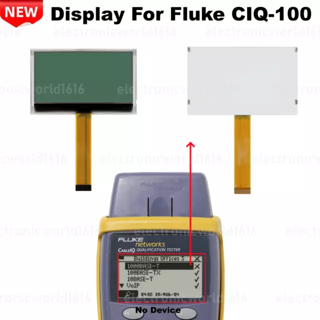 For Fluke Networks CIQ-100 CableIQ Qualification Cable Tester Display Parts NEW