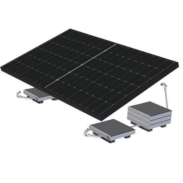 smartEC Solarmodul-Halterung Balkonhaken 2er Montageset, (Schutzstreifen TÜV geprüft Winkel