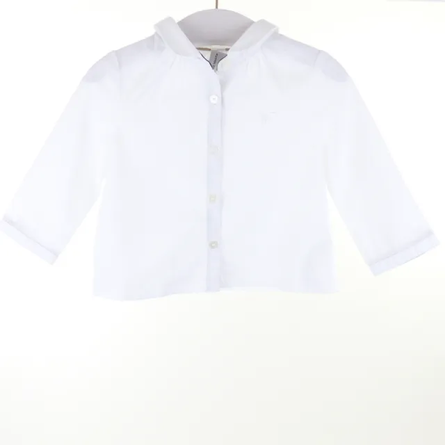 BURBERRY Bluse Hemd Mädchen Weiß Gr. 6M 68