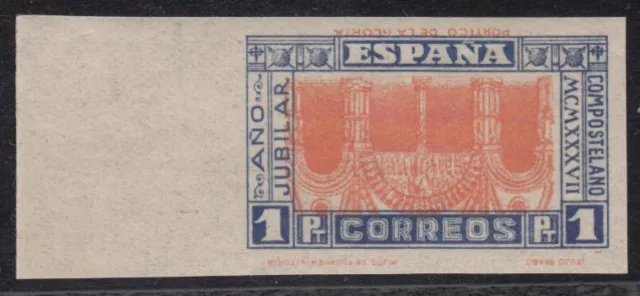 RARISIMA VARIEDAD AÑO JUBILAR COMPOSTELANO - ** 835eis - AÑO 1937 - MNH