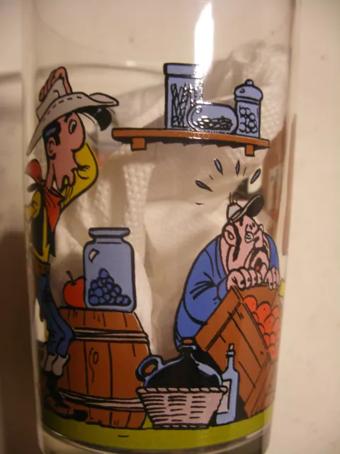 Amora Collection LUCKY LUKE verre à moutarde N°8 French Drinking Glass 1996