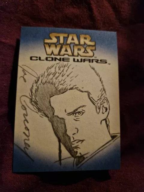 Topps Star Wars Clone Wars Joe Corroney Sketch Card 2004