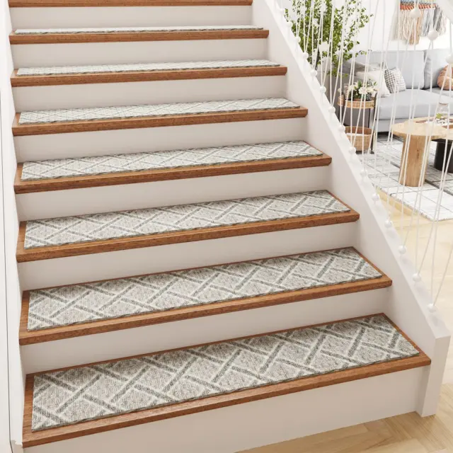 anti Slip Stair-Treads, Reusable Carpet Stair Treads Indoor, Washable Stair Carp