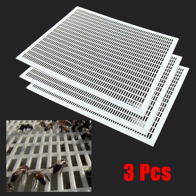 Hohe Qualität Separate Boards 3-teiliges Set Weiß 10 Rahmen Gitter Imkerei