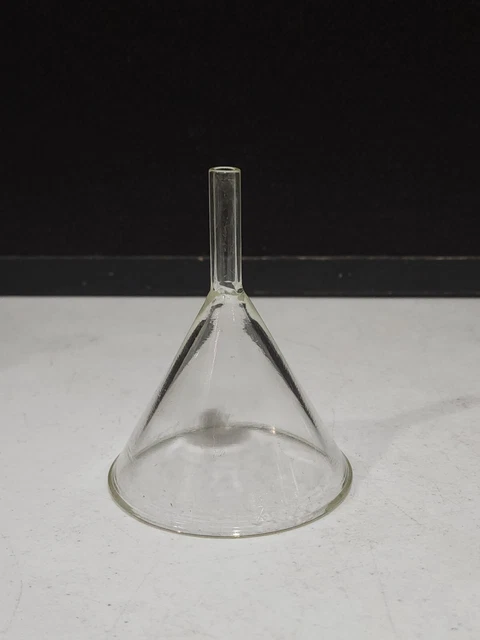 Vintage Pyrex Glass Funnel 60 Degree 4"  Made in USA Antique Lab Supply