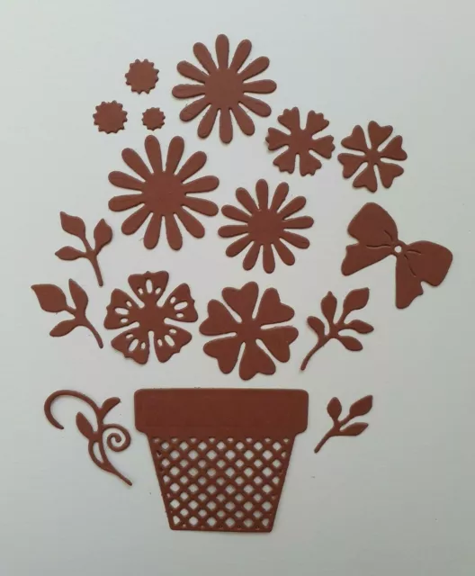 Craft Metal cutting die Scrapbook paper Cards - Flower pot set 2
