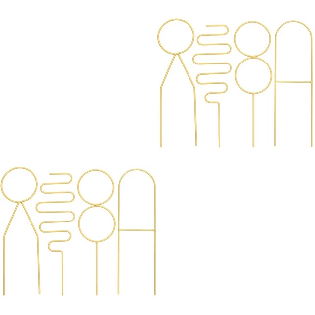 10 Pièces Treillis De Jardin En Fer Pots De Fleurs Supports Treillis