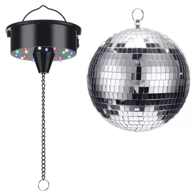 DéCor de Boule Disco avec LumièRe et Boule Disco AlimentéE par Batterie, Fê2327