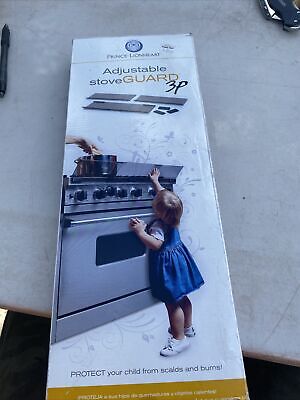 Prince Lionheart Shield-A-Burn Adjustable Stovetop Oven Stove Guard New Open Box