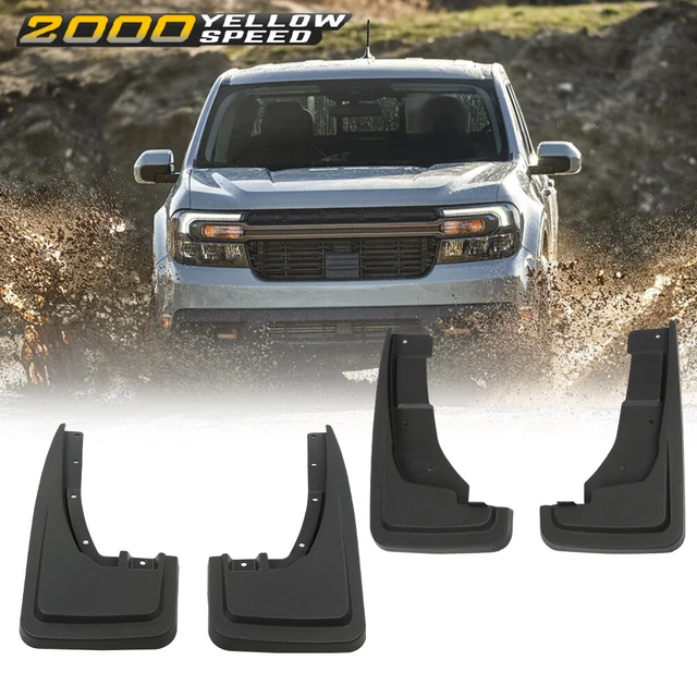 FIT FOR 20222023 Ford Maverick Black Wheel Splash Guards Mud Flaps Set